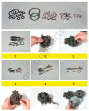 Lade das Bild in den Galerie-Viewer, Reparatur-Set für 8 Zyl. Bosch Grauguss Mengenteiler / Repair Set for Bosch 8-Cylinder Cast Iron Fuel Distributors