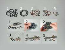 Lade das Bild in den Galerie-Viewer, Reparatur-Set für 6 Zyl. Bosch Grauguss Mengenteiler / Repair Set for Bosch 6-Cylinder Cast Iron Fuel Distributors