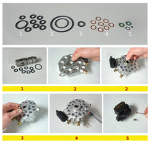 Lade das Bild in den Galerie-Viewer, Reparatur-Set für Bosch 8-Zylinder KE-Jetronic Mengenteiler / Repair Set for Bosch 8-Cylinder KE-Jetronic Fuel Distributors
