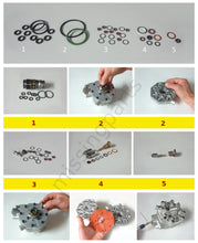 Lade das Bild in den Galerie-Viewer, Reparaturset für 8-Zylinder K-Jetronic Mengenteiler (Alu) / Repair Set for 8-Cylinder K-Jetronic (Alloy) Fuel Distributors

