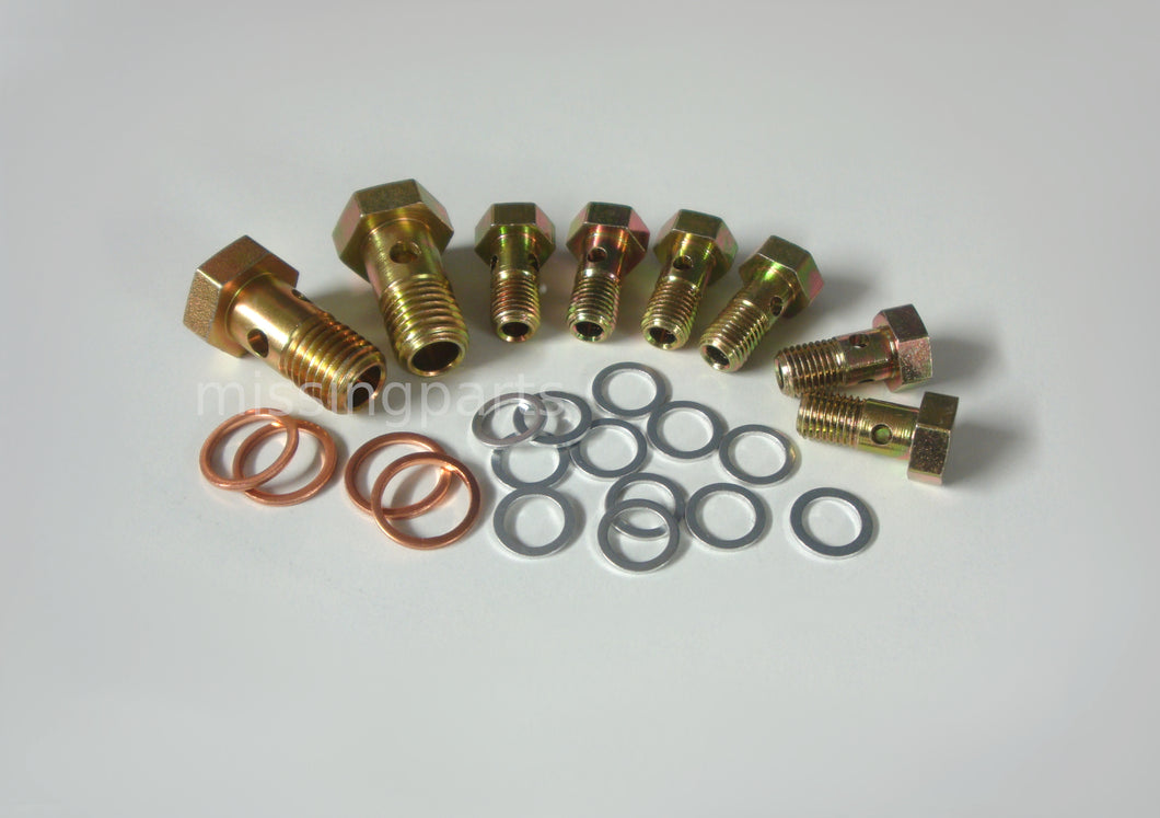 Hohlschrauben Set für VW Golf 1 2 / Scirocco 1 | Banjo Bolt Set f. VW Golf 1 2 Scirocco 1
