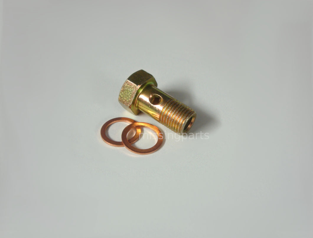Hohlschraube M10 gelb verzinkt für K- / KE- Jetronic / Banjo Bolt 10mm yellow zinc f. K- / KE- Jetronic